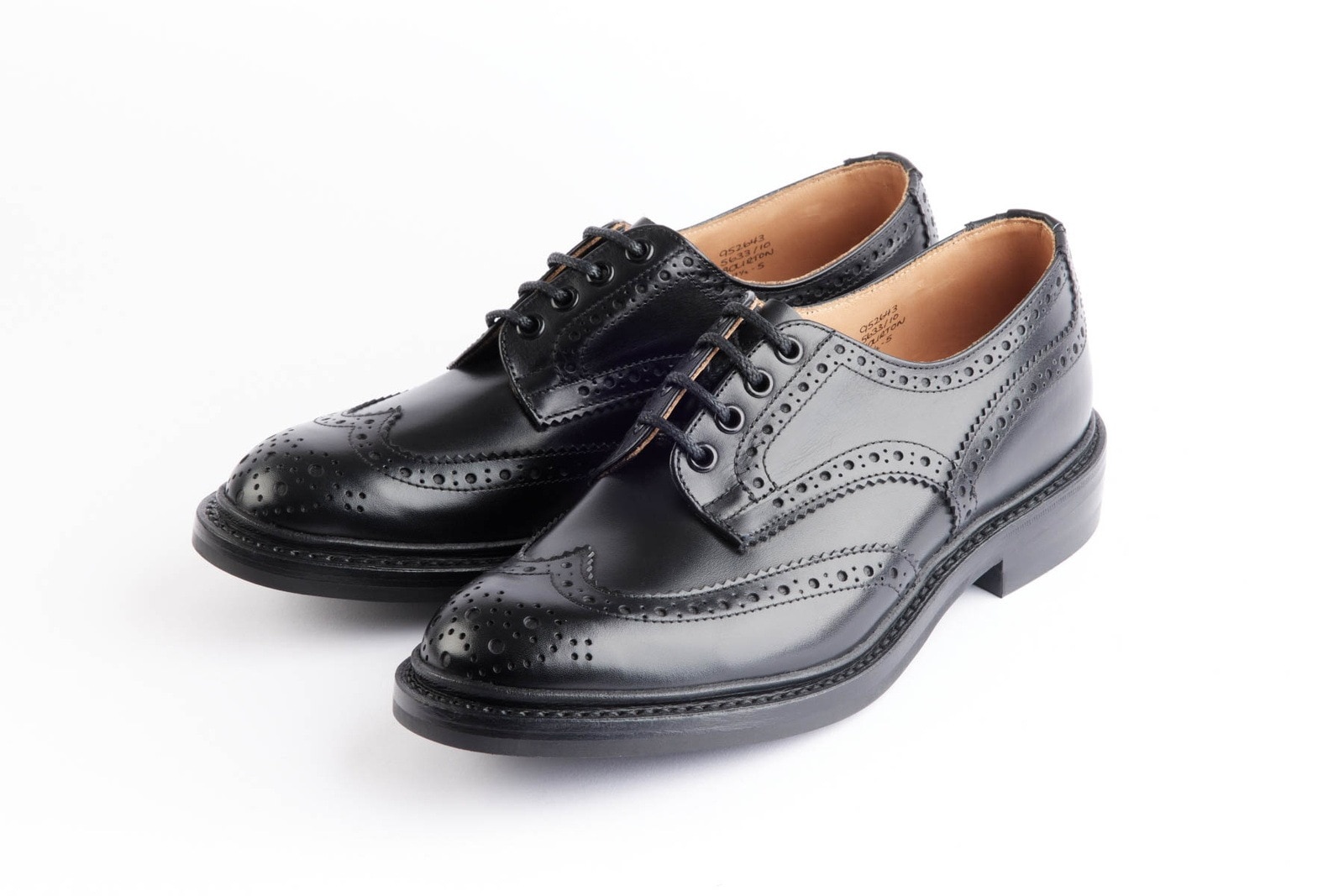 トリッカーズ バートン|BOURTON BLACK ウィングチップ メンズ