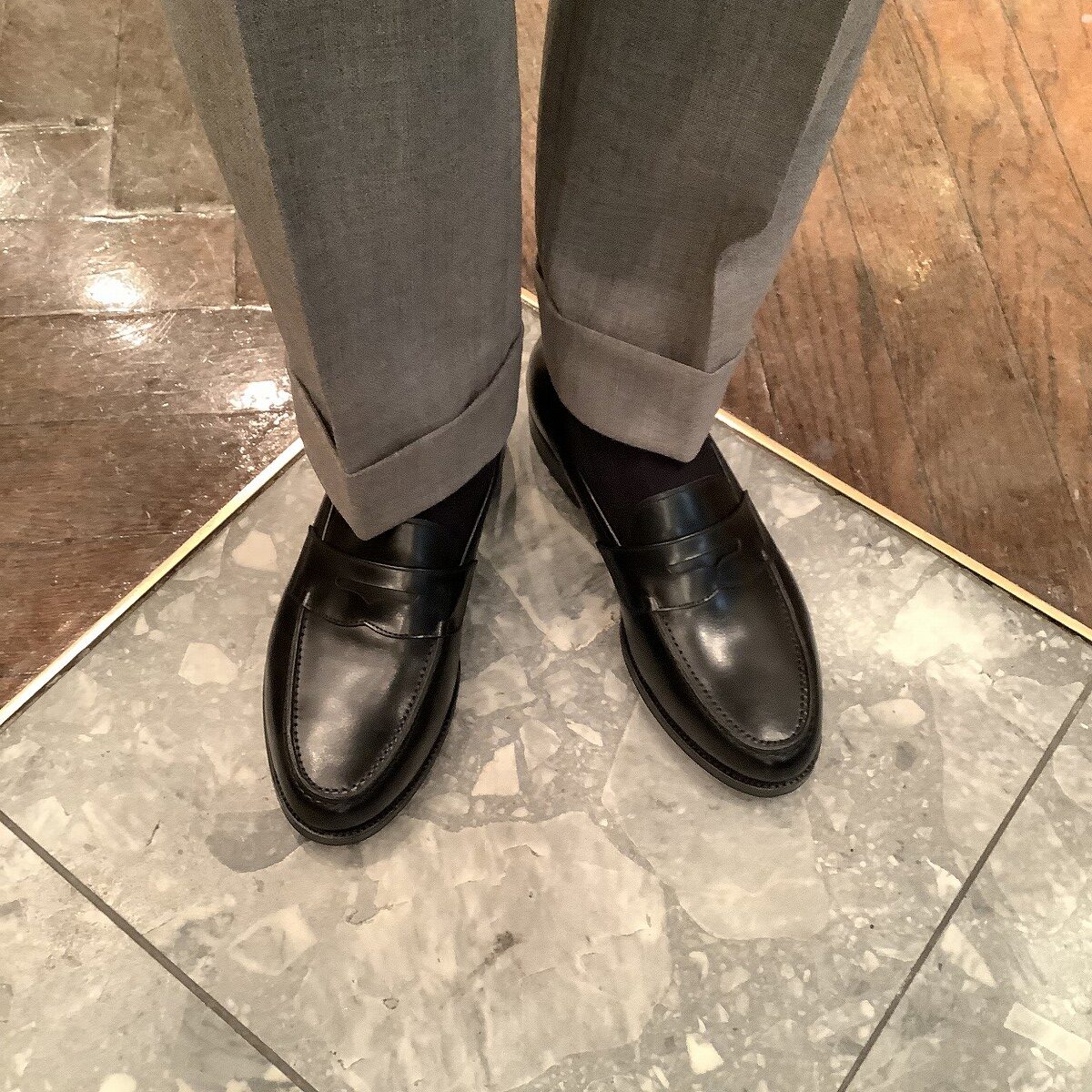 オリエンタル アルバース|ALBERS BLACK ローファー ユニセックス