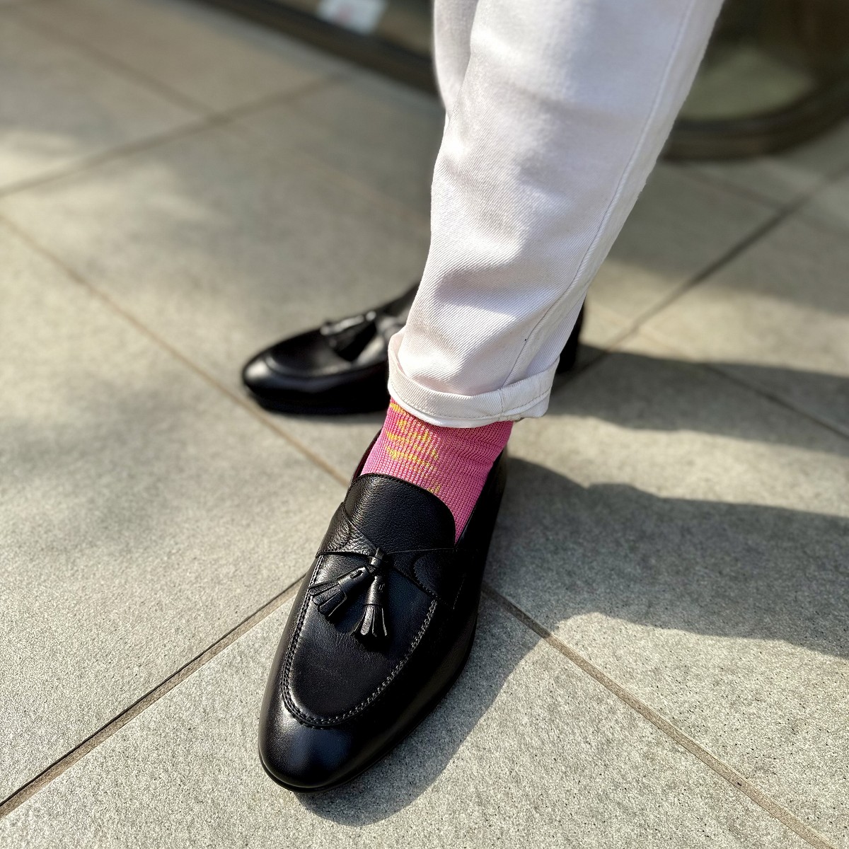 カルミーナ 580917 BLACK タッセルローファー メンズ | カルミーナ