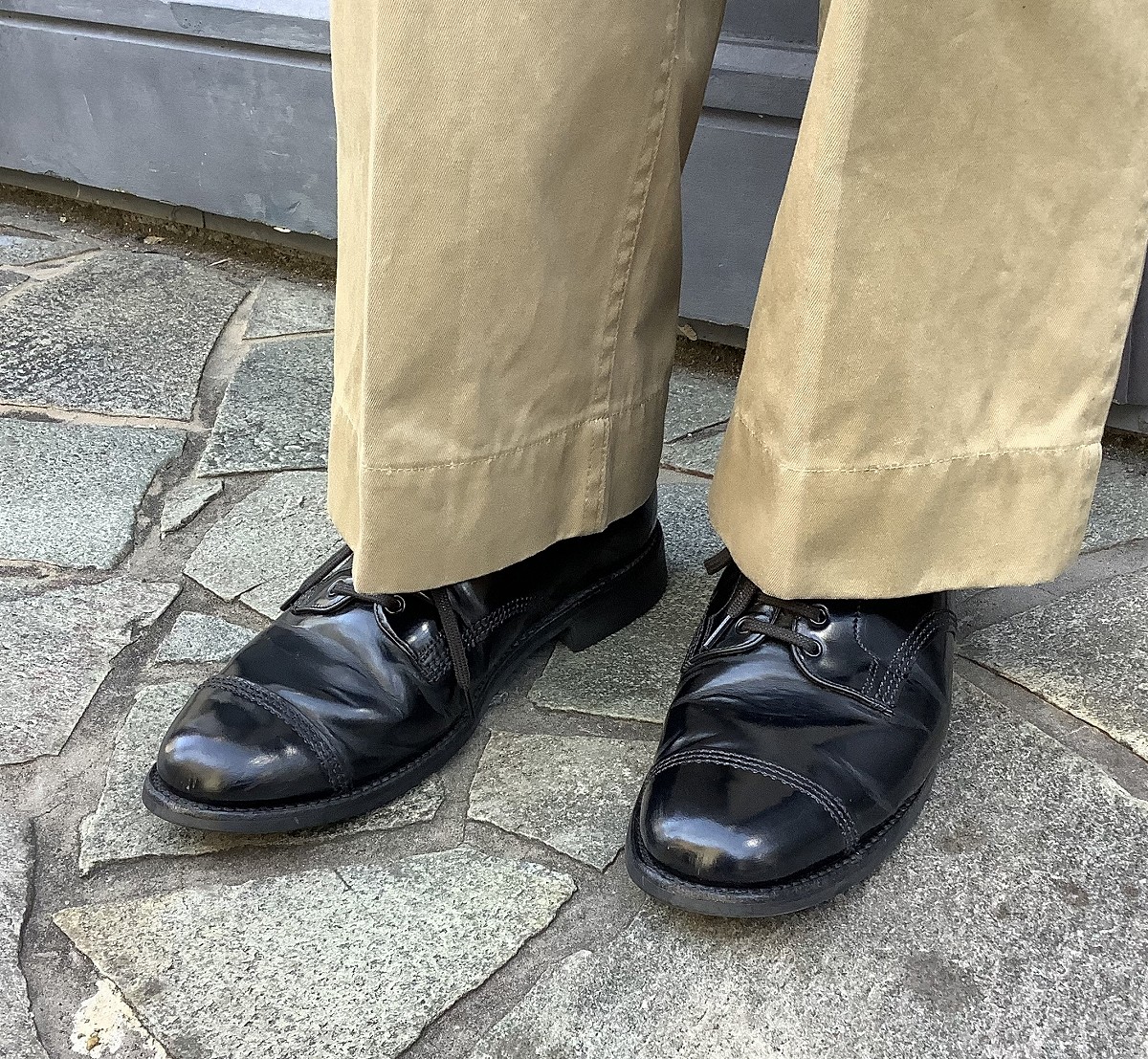 サンダース MILITARY DERBY SHOE BLACK キャップトウ メンズ