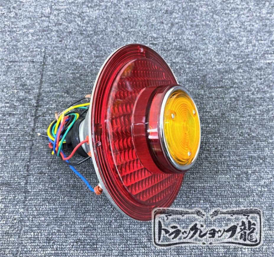 丸形 スカイライン テールランプ レンズのみ 【赤×黄】 1個 バルブ付き
