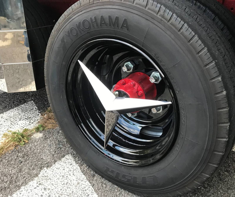 鏡面ステンレス 【16インチ】 ベンツ型 ホイールスピンナー 3穴 2個