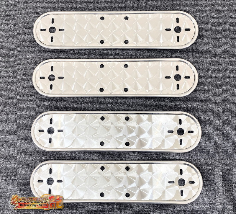 鱗柄ステンレス 【22.5インチ】 ホイールマーカーステー 4枚セット 4つ