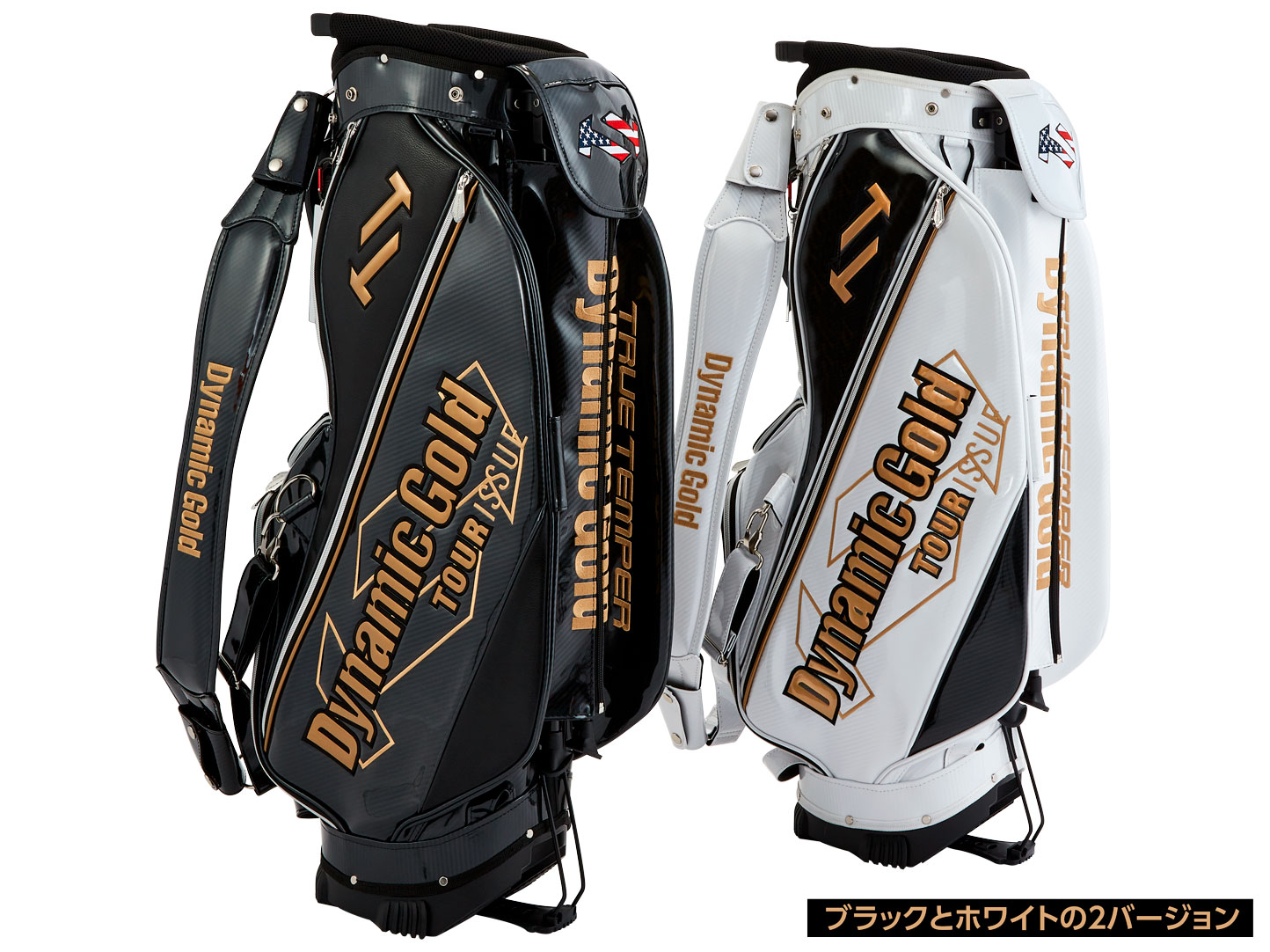 ダイナミックゴールドスタンドキャディーバッグ ブラック（2022