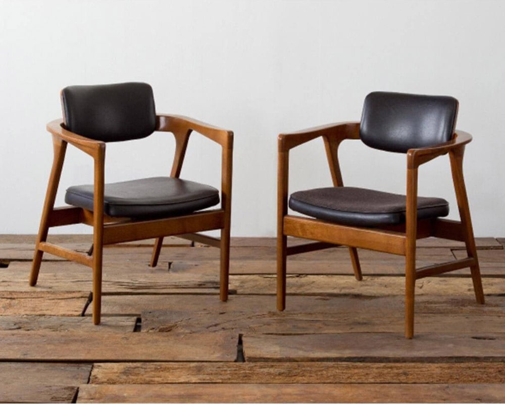 ACME Furniture | WARNER ARM CHAIR_BLACK PVC ワーナーアームチェア PVC