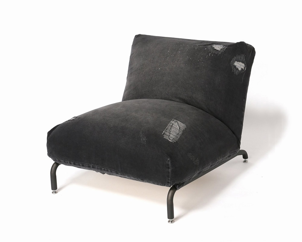 journal standard Furniture | RODEZ CHAIR BLACK Damage DENIM