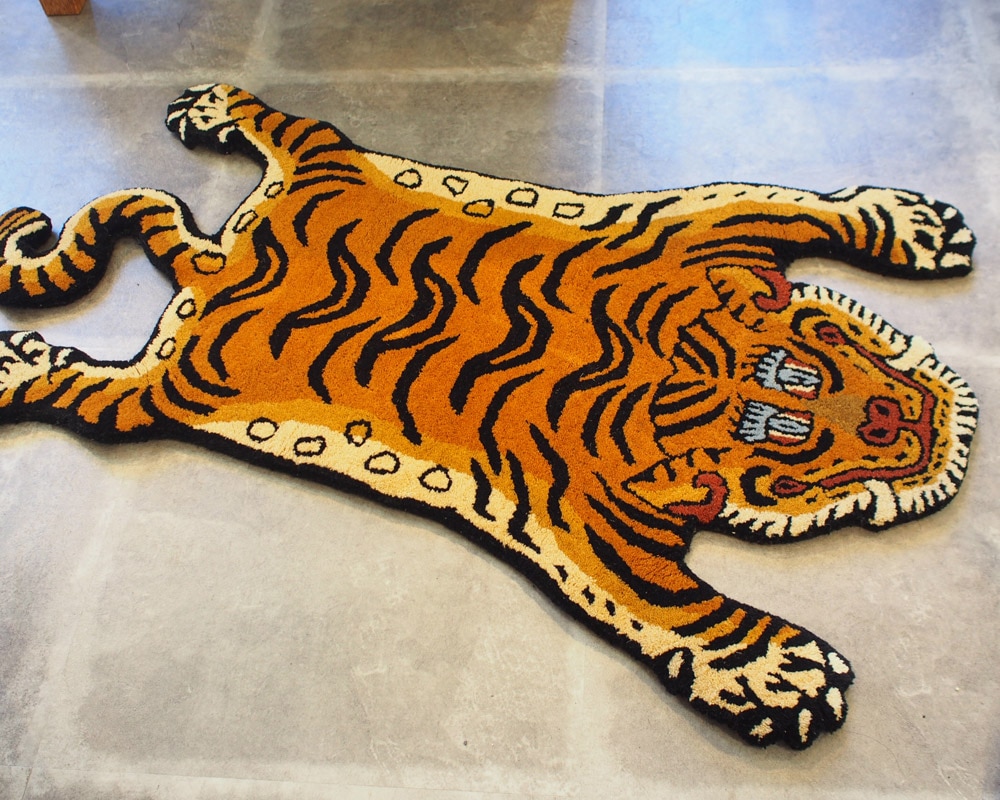 チベタンタイガーラグ/Tibetan Tiger Rug｜DETAIL/ディテール｜4サイズ