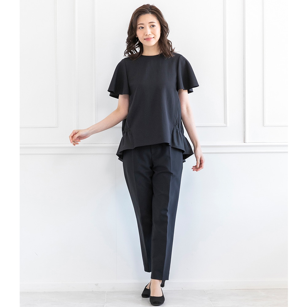 商品番号1102332]kokodeコラボ ネイビーパンツセットアップ(異素材切替