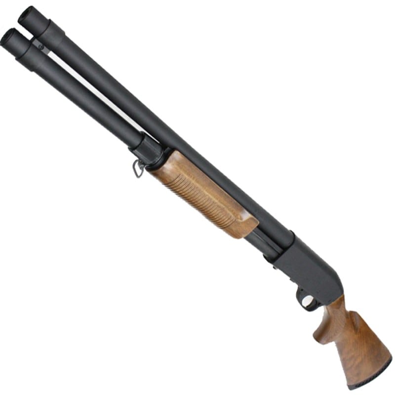 S&T M870 ロング リアルウッド エアーショットガン（レミントン刻印