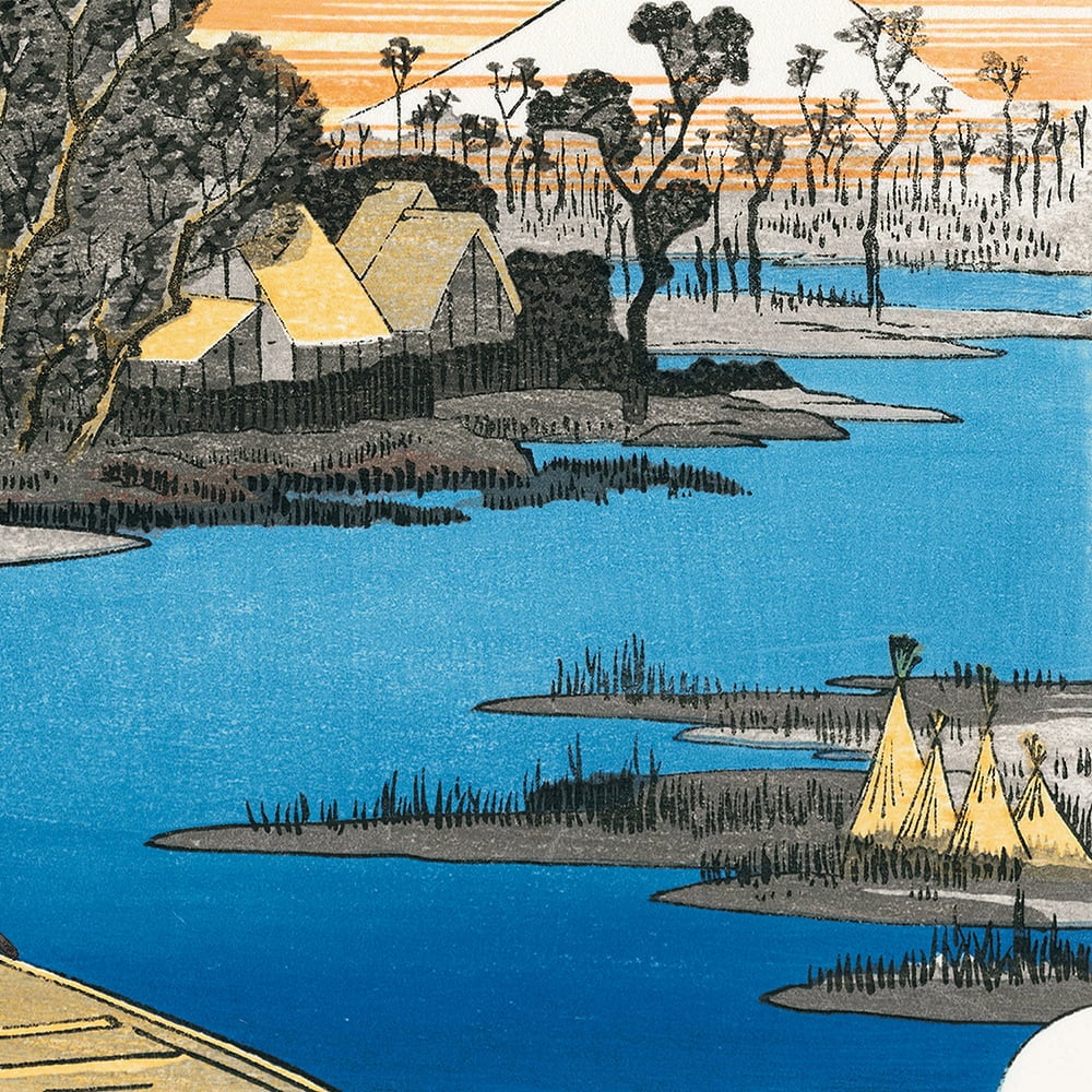 坂本龍馬 浮世絵「龍馬が見た景色 川崎」【特別額装】｜浮世絵工房