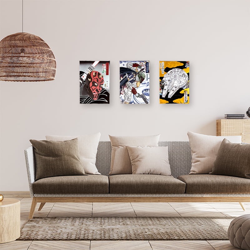 スター・ウォーズ 浮世絵ファブリックボード「星間大戦絵巻 ダース