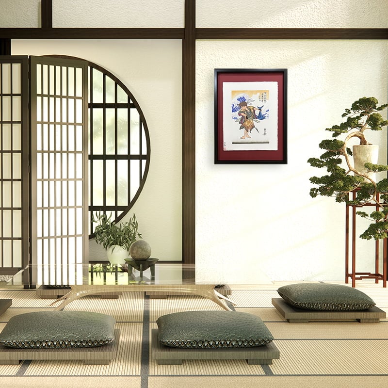 未来少年コナン 浮世絵肉筆画「吽」｜浮世絵工房