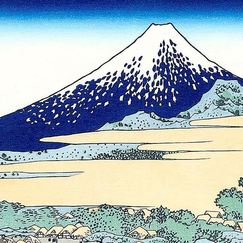 富嶽三十六景 東海道江尻田子の浦略図｜葛飾北斎【富士山世界文化遺産