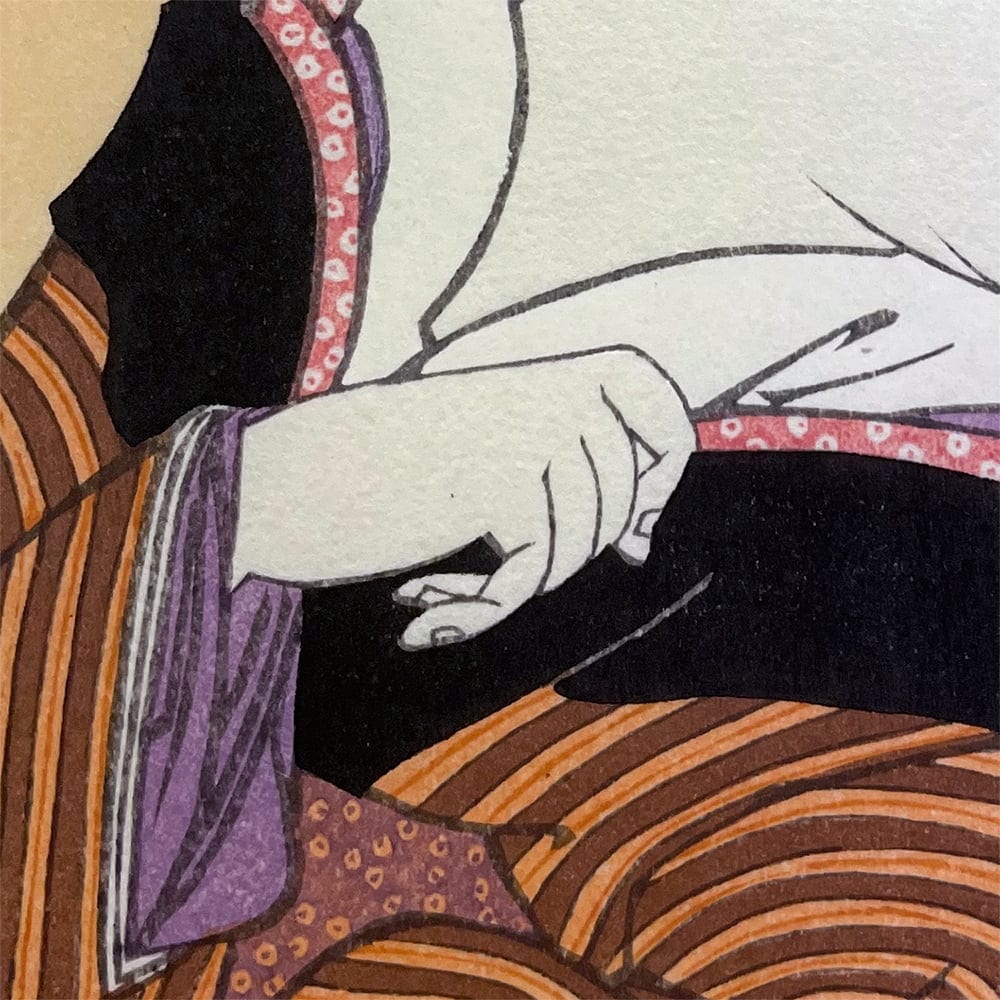 東洲斎写楽「四代岩井半四郎の浮き世之助下女さん実は左馬之助妹さへだ