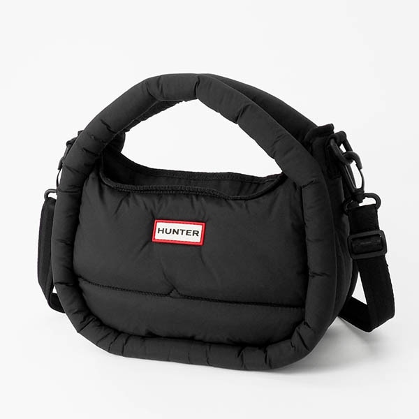 ハンター HUNTER ショルダーバッグ フレイムド パファー ミディ