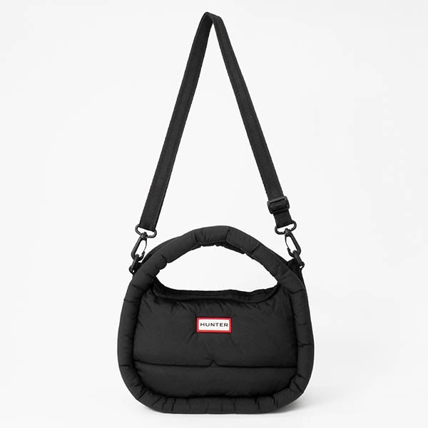 ハンター HUNTER ショルダーバッグ フレイムド パファー ミディ