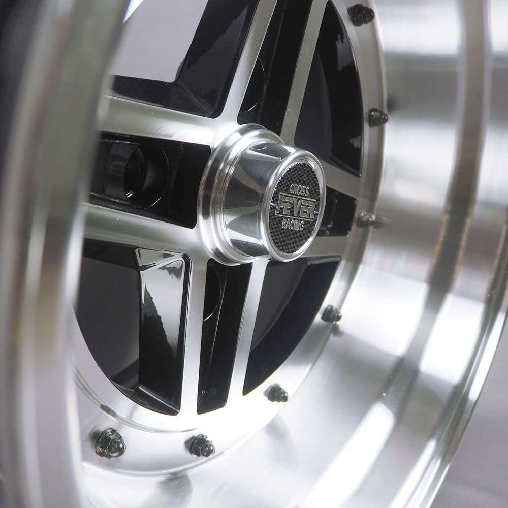 クロスフィーバーレーシング アルミホイール 計4本 14インチ 8J 9J