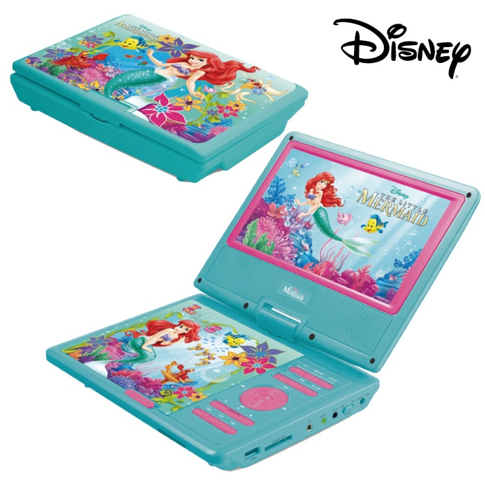ディズニー プリンセス ポータブルDVDプレーヤー 9インチ リトル