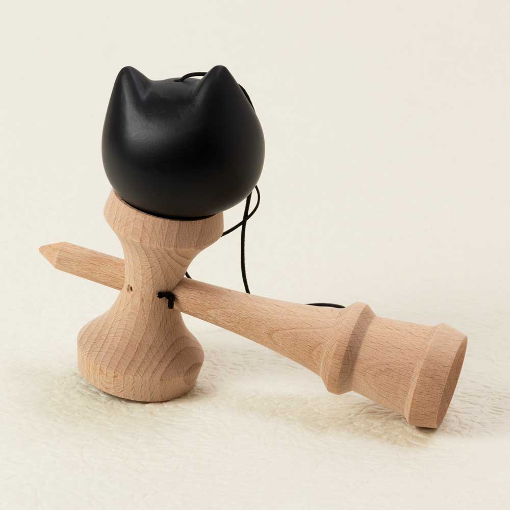 ねこけん 猫のけん玉 ねこグッズ 置物・インテリア 木製玩具 木地玩具