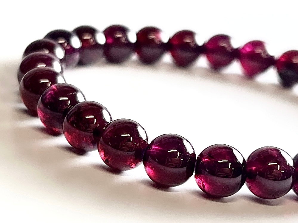 ロードライトガーネット 5mm ブレスレット / Rhodolite Garnet