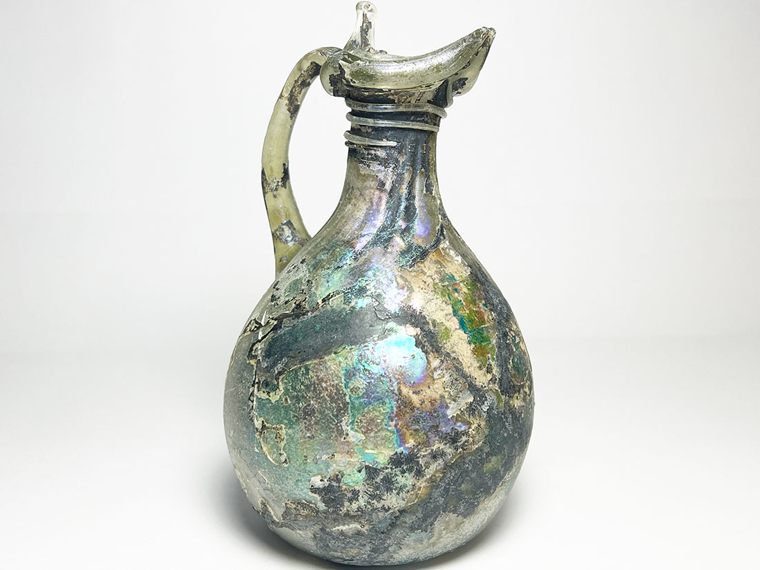 ローマングラス 取手付瓶/Roman Glass