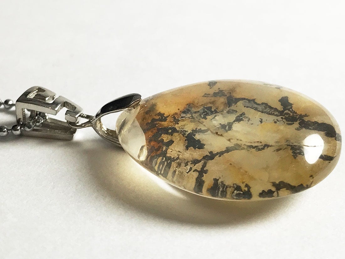 デンドリティッククォーツ ペンダントトップ ビンテージ デンドライト