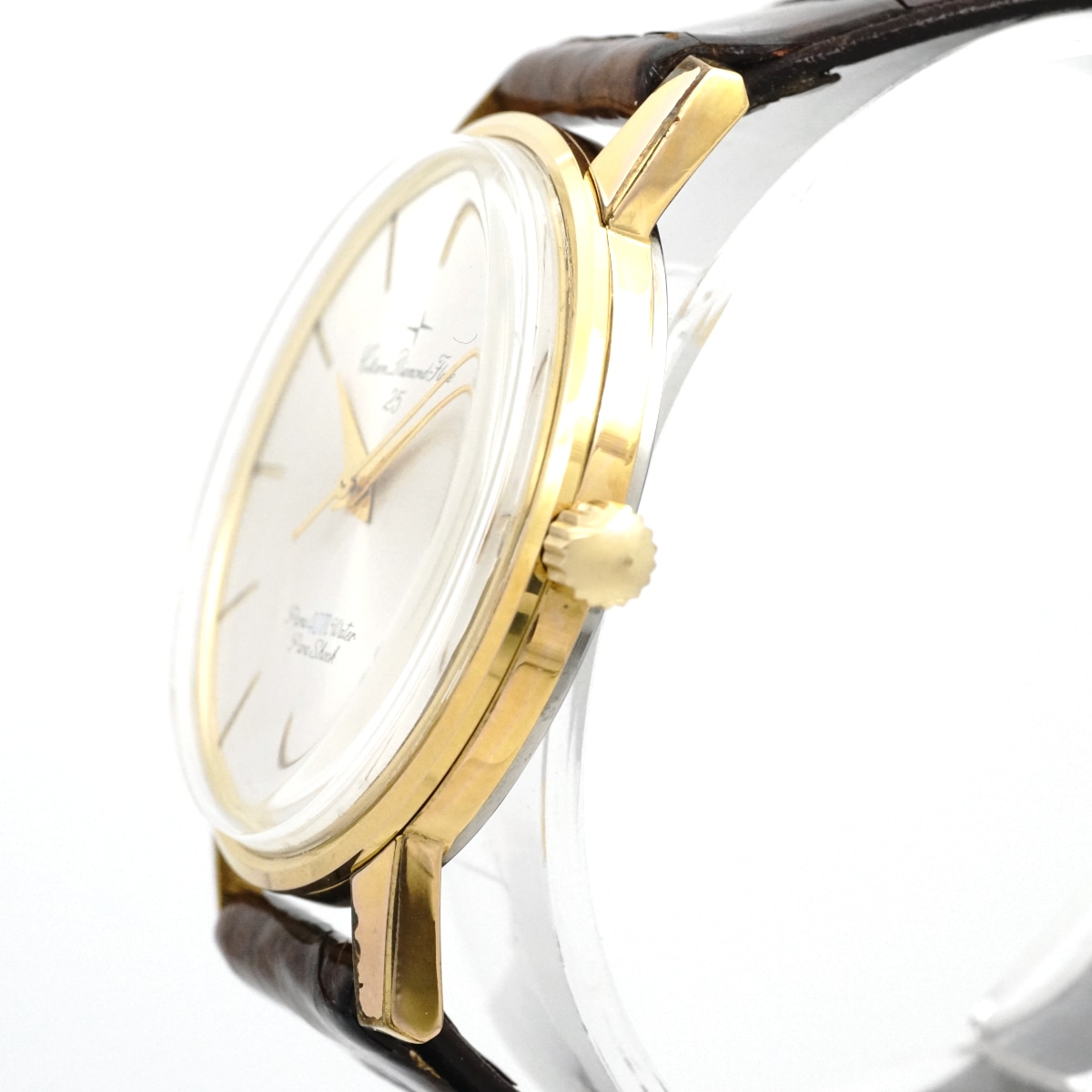 シチズン ダイヤモンドフレーク F14701 金メッキ 25石 手巻 OH済 昭和