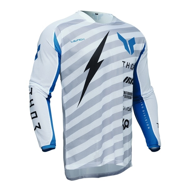 THOR LAUNCH AIR RAID ホワイト/グレー MXジャージ ＜アウトレット