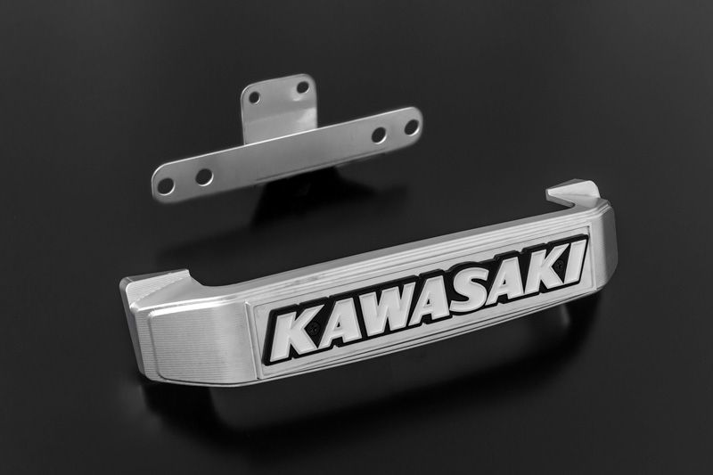 BIGステムエンブレム＆ステーセット KAWASAKI大文字 シルバー Z900RS