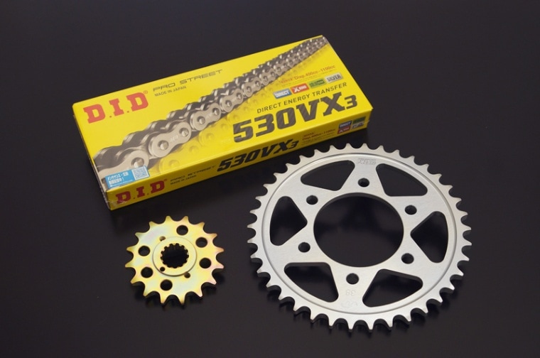 530コンバートキット】J/R/GPZ系STDスプロケット＆120リンクチェーン