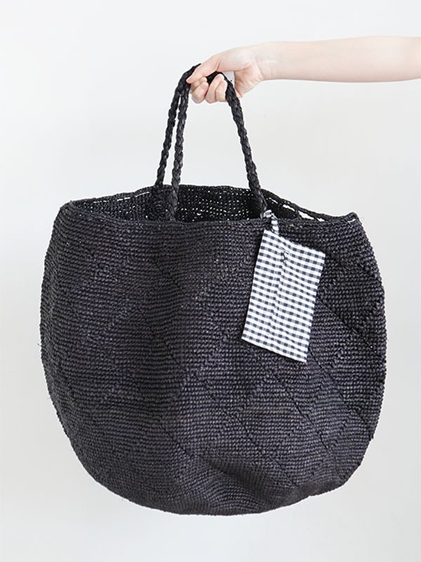 madrague-damier]【ポーチ付属】NORO(ノロ)かごバッグ特大/大きめ