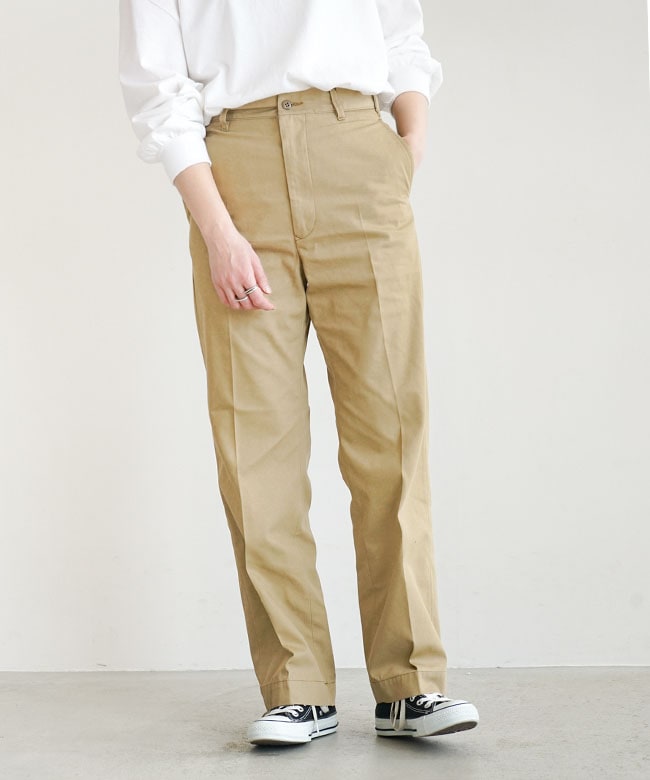 23MMSPA07]THE SHINZONE(ザ シンゾーン)WASHED HIGH WAIST CHINO
