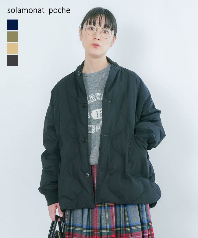 ◇[poche-qt-ribjkt]solamonat poche(ソラモナポッシェ) キルトリブ