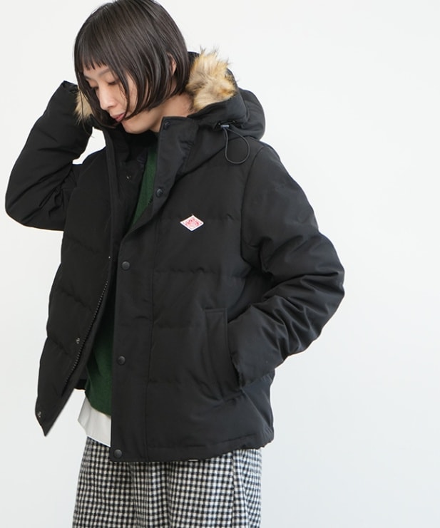 DT-A0007TET] DANTON(ダントン) FAKE FAR HOODED DOWN JACKET(フェイク