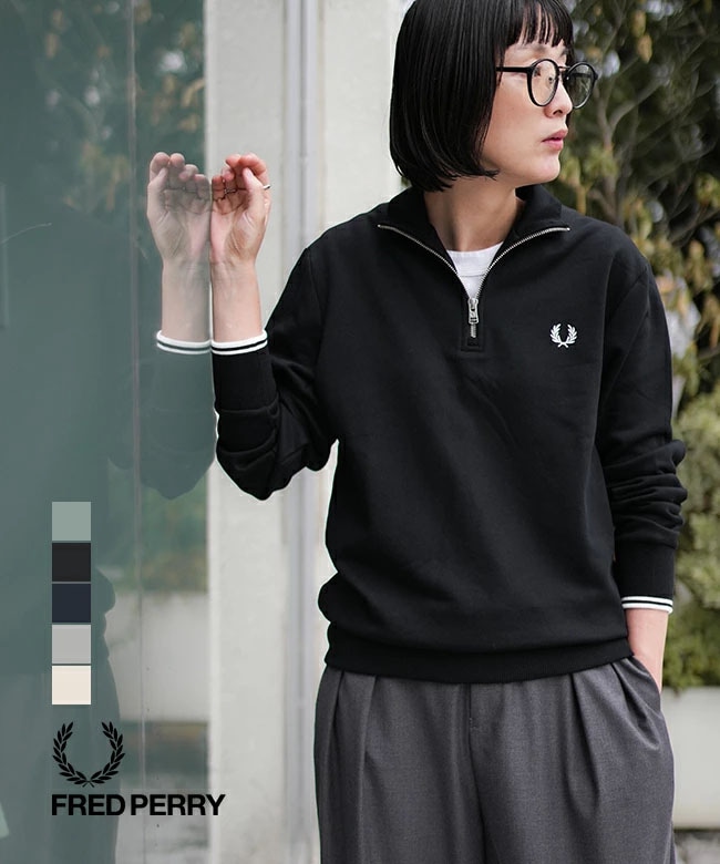 SALE 30%OFF】[M3574]FRED PERRY(フレッドペリー)Half Zip Sweatshirt