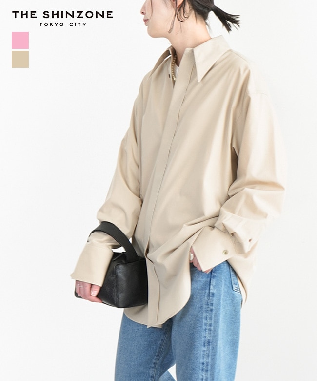 25SMSBL05]THE SHINZONE(ザ・シンゾーン)POINTED COLLAR SHIRT ポイン