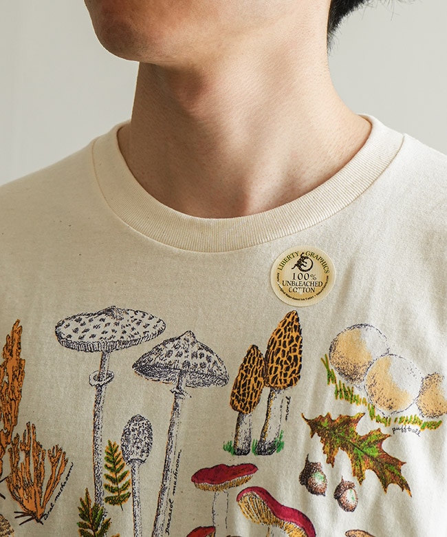 y8u]LIBERTY GRAPHICS(リバティグラフィックス) MUSHROOMS Tシャツ