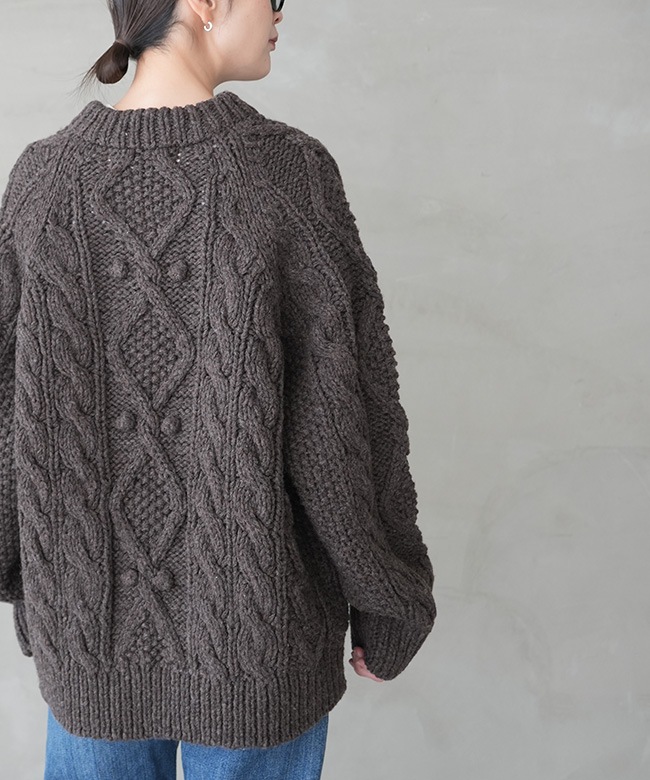 25AMSNI13]THE SHINZONE(ザ シンゾーン)ARAN CABLE KNIT PULLOVER