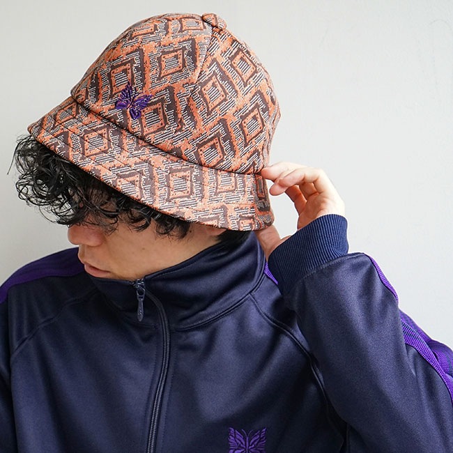 OT053]NEEDLES(ニードルズ)Bermuda Hat - Poly Jq. バミューダハット