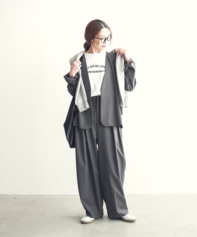 ◇[SMLM-JK]SOLAMONAT LARME(ソラモナラーム) ノーカラージャケット