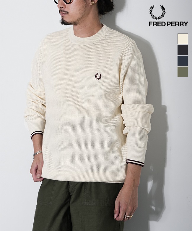 SALE 30%OFF】[K6507]FRED PERRY(フレッドペリー)ワッフルスティッチ