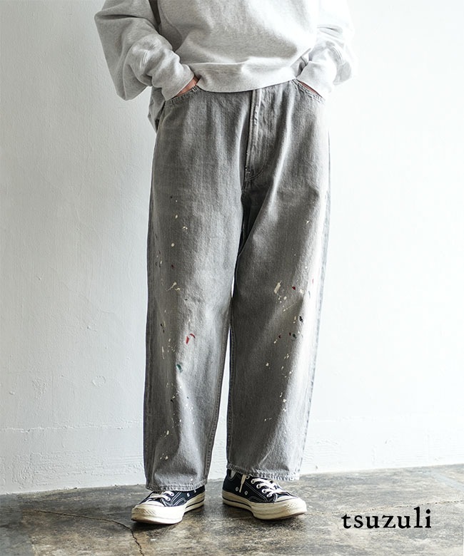 PT2201]tsuzuli(ツヅリ) EZ DENIM 5P PANTS デニムパンツ ボトムス