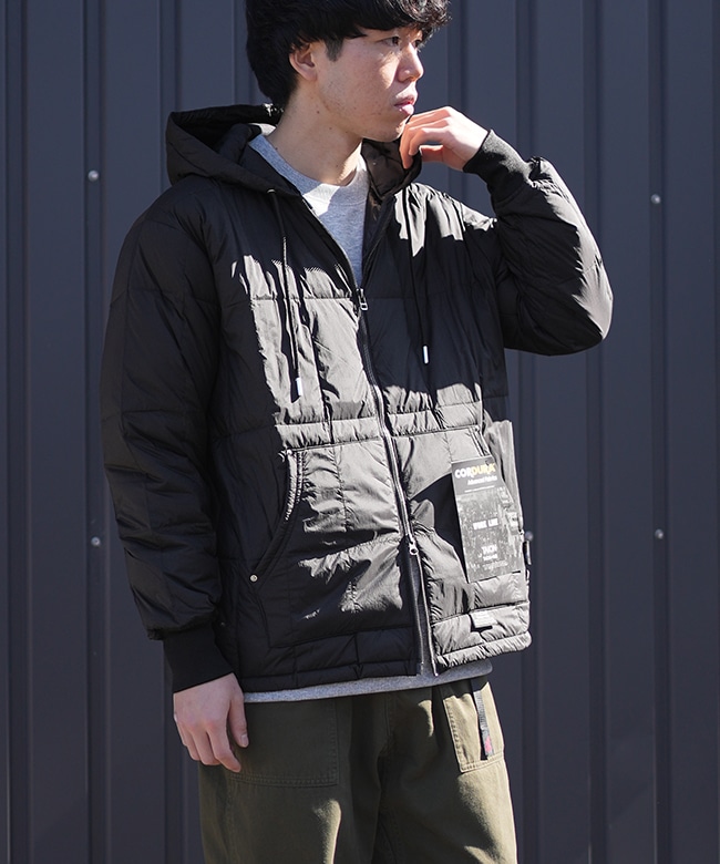 TAION-106WZWK]TAION(タイオン) ワーク Wジップリブ ダウンパーカー