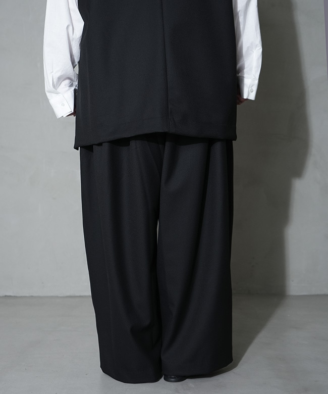 SALE 20%OFF】[3-260082]mizuiro ind(ミズイロインド) wide tuck PT