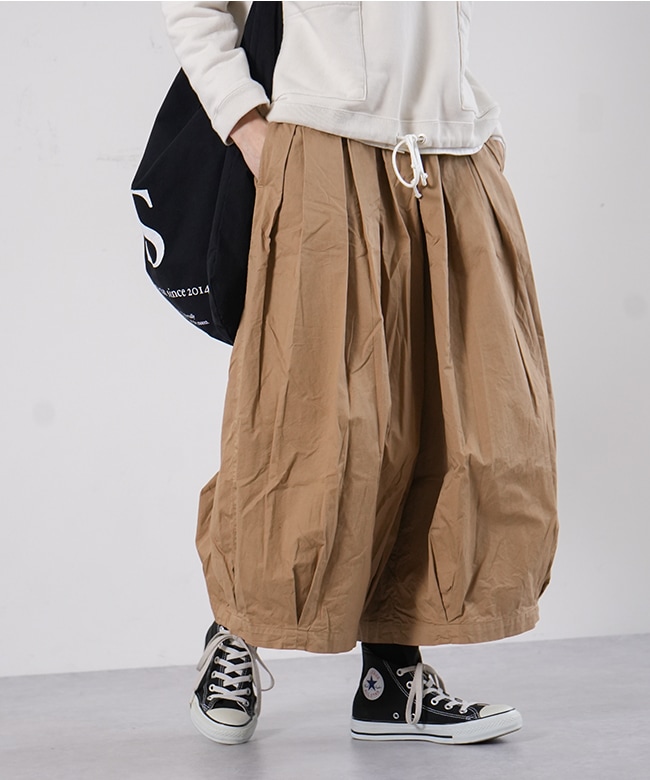 A21609]HARVESTY(ハーベスティ) 40コーマ糸ツイルサーカスキュロット