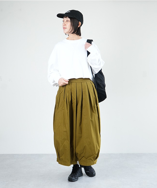 A21609]HARVESTY(ハーベスティ) 40コーマ糸ツイルサーカスキュロット