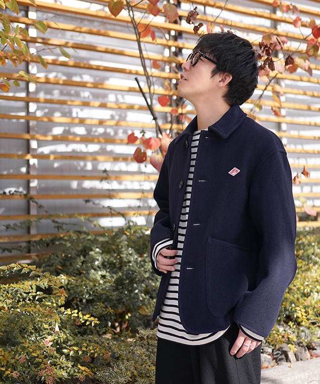 ◇[DT-A0210WLP]DANTON(ダントン) WOOL LIGHT PILE COVERALLS JACKET