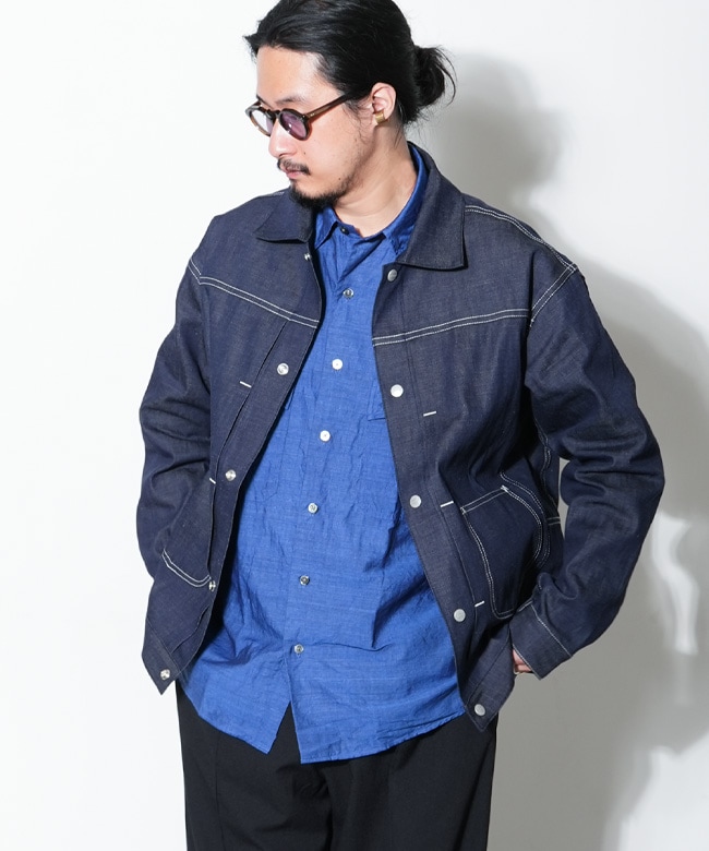 SF-252216]SASSAFRAS(ササフラス) Gardener Jacket / 8oz ミリタリー