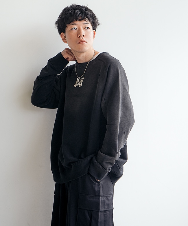 RW336]NEEDLES(ニードルズ) Deconstructed Sweat Shirt - Cotton