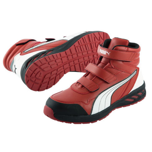 プーマ 安全靴 633540 アスレチックライダー2.0 レッド・ミッド 25